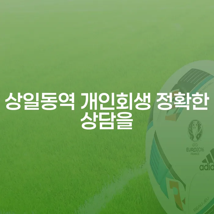 상일동역 개인회생 정확한상담을