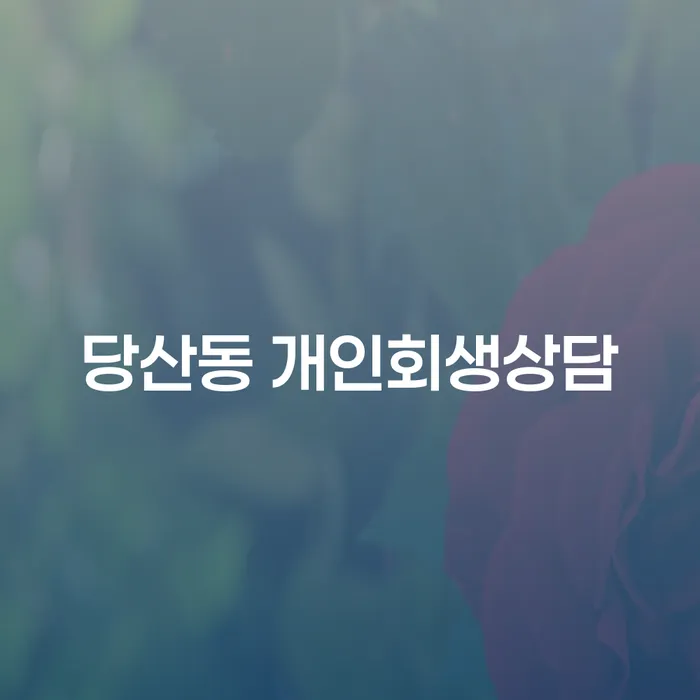 어려운 경제 상황에서 당산동 개인회생상담이 해답이 될 수 있을까요?