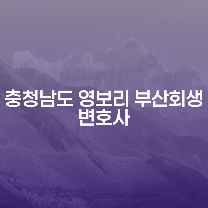 충청남도 영보리 부산회생변호사와 고양시개인파산은 어떻게 도움을 줄 수 있을까요?